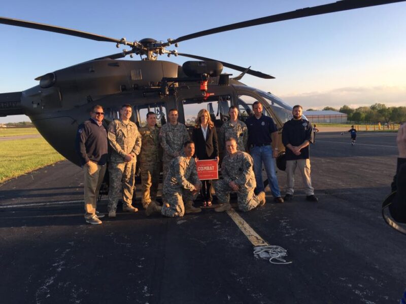 judge dana altieri with military personnel